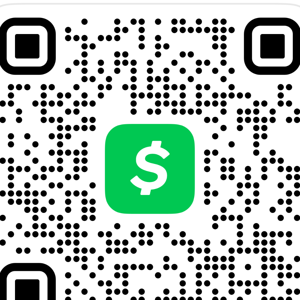 Cash App QR code for Cry Baby Club donations